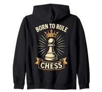 Born to Rule Chess pour Les Amateurs d'échecs Sweat à Capuche