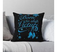 Born To Ship Victuri Yuri On Ice Taie d'oreiller carrée Polyester Lin Velours Décor créatif Throw Pillow Room Cushion Cover