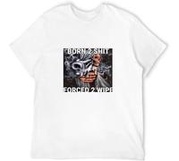 Born to Shit Forced to Wipe T Shirt Men's Summer Pure Cotton Short Sleeves Popular Normal Tops Tees Black 3XL