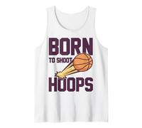 Born to Shoot Hoops Slogan pour Les Basketteurs Basketball Débardeur
