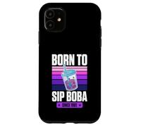 Born to Sip Boba Since 1981 Bubble Tea Thème Anniversaire Année Coque pour iPhone 11