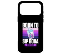 Born to Sip Boba Since 1981 Bubble Tea Thème Anniversaire Année Coque pour iPhone 17 Pro Max