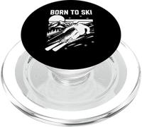 Born to Ski Design Ski PopSockets PopGrip pour MagSafe