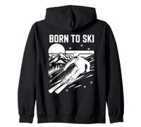 Born to Ski Design Ski Sweat à Capuche
