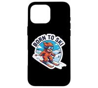 Born to Ski Kids Citation de Ski pour bébé Skieur garçons Filles Coque pour iPhone 16 Pro Max
