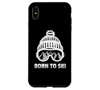 Born To Ski Montagnes Ski Montagne Ski Coque pour iPhone XS Max