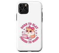Born to Slay Forced to Work Funny Hamster Viral Meme Women Coque pour iPhone 11 Pro