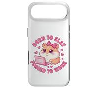 Born to Slay Forced to Work Funny Hamster Viral Meme Women Coque pour iPhone Air