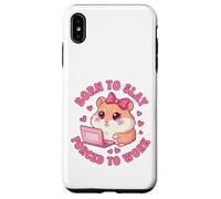 Born to Slay Forced to Work Funny Hamster Viral Meme Women Coque pour iPhone XS Max