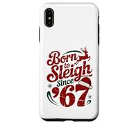 Born to Sleigh Since '67 Christmas - 58 Birthday Coque pour iPhone XS Max