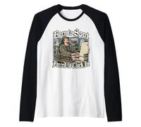 Born to Spot Forced to Clock in - Workaholic Trainspotter Manche Raglan