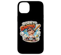 Born to Swing Boys Kids Baseball Batter Player Citation Dire Coque pour iPhone 14 Plus