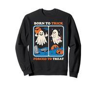 Born to Trick Sarcastic Retro Funny Adult Humor Sweatshirt