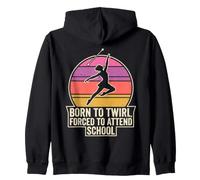 Born to Twirl Forced to Attend School Baton Twirling Humour Sweat à Capuche