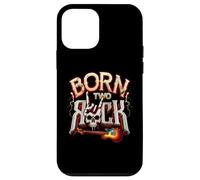 Born Two Rock Guitare électrique Rock and Roll 2nd Birthday Coque pour iPhone 12 Mini