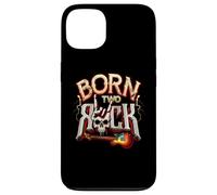 Born Two Rock Guitare électrique Rock and Roll 2nd Birthday Coque pour iPhone 13