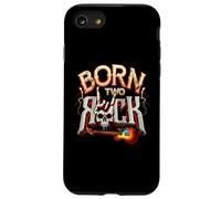 Born Two Rock Guitare électrique Rock and Roll 2nd Birthday Coque pour iPhone SE (2020) / 7/8
