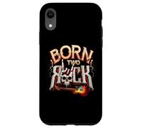 Born Two Rock Guitare électrique Rock and Roll 2nd Birthday Coque pour iPhone XR