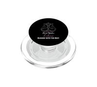 Born Under Libra Blessed with The Best Libra Zodiac PopSockets PopGrip pour MagSafe