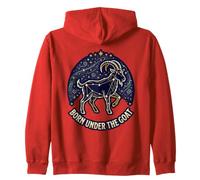 Born Under The Goat Horoscope Constell Capricorne Zodiac Sign Sweat à Capuche