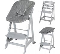 Born Up Set Chaise Haute 2en1 Gris Foncé Déperlant