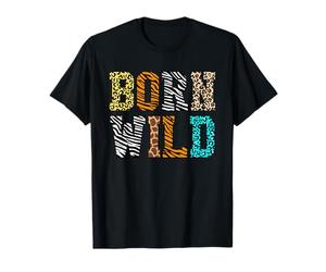 Born Wild Boys Girls Safari Funny Jungle Animal Lover T-Shirt