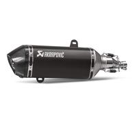 BORNE À GLISSER AKRAPOVIC EN ACIER INOXYDABLE NOIR POUR VESPA GTS 150 IE SUPER