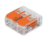 Borne à levier 3 broches Wago 32A, lot de 50