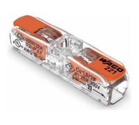 Borne à levier - WAGO - 221-2411 - 2 x 4 mm² - Pack de 60 pièces - Intérieur
