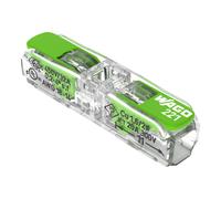 Borne à leviers pour 2 fils tous types 4mm² Wago 221-2431