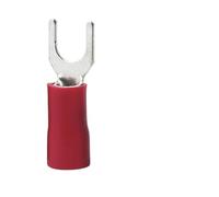 Borne à Ressort de Fil de Type Fourchette AWG16-14, 100 à AWG16-14 mm², SV2-4 à 2,5 mm², connecteur de Fil à sertir isolé en Laiton UY, 2.5 pièces/lot(Red 100)