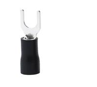 Borne à Ressort de Fil de Type Fourchette AWG16-14, 100 à AWG16-14 mm², SV2-4 à 2,5 mm², connecteur de Fil à sertir isolé en Laiton UY, 2.5 pièces/lot(Black 100)