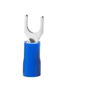 Borne à Ressort de Fil de Type Fourchette AWG16-14, 100 à AWG16-14 mm², SV2-4 à 2,5 mm², connecteur de Fil à sertir isolé en Laiton UY, 2.5 pièces/lot(Blue 100)