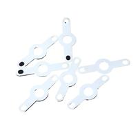 Borne à souder double tête en cuivre plaqué argent, 50 pièces/100 pièces, rondelle de soudure circulaire M2.2-M4.2, feuille soudage, cosse(M3.2,100pcs)