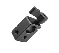 Borne à tige unique 15 mm Adaptateur de connexion de rail avec vis 1/4" pour appareil photo reflex numérique 15 mm