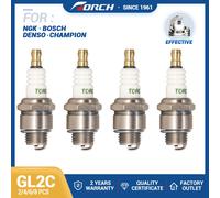 Borne à vis originale chinoise TORCH GL2C, remplacement pour bougie 5798/BR2-LM 1147/B2-LM, petit moteur, bougie d'allumage pour pelouse et jardin, 2 à 8 pièces 4 pieces GL2C