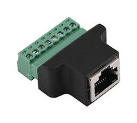 Borne à vis RJ45 Femelle à 6 + 2 Broches, Adaptateur de borne à vis, Interface Femelle RJ45 Fixe, Forte stabilité du Signal, Adaptateur réseau numérique DVR
