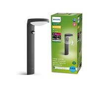 Philips Borne solaire TYLA - recharge solaire, classe A, détecteur de mouvement, 250 lm - Anthracite