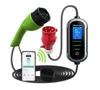 Borne - bornier Qoltec - 52436 - Chargeur pour voiture électrique EV 11 kW 400 V WiFi TUYA 5 m