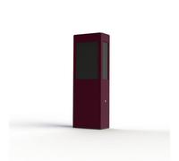 Borne Brick² N°2 Classe 3 Diffuseur PMMA noir Rouge vin 066 - PRADIER 108018066