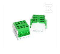 Borne câble principal HLAK-35-1/6ZI vert 2x35mm2/6x25mm4