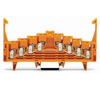Borne collectrice de potentiel WAGO 727-225 7.62 mm ressort de traction orange 50 pc(s)