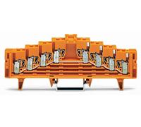 Borne collectrice de potentiel WAGO 727-226 7.62 mm ressort de traction orange 50 pc(s)