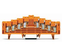 Borne collectrice de potentiel WAGO 727-236 7.62 mm ressort de traction orange 50 pc(s)