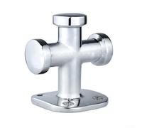 Borne croisée simple en acier inoxydable, taquet d'amarrage robuste, matériel de fixation amovible antidérapant, 63 x 63 mm