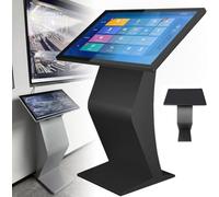 Borne D'affichage Numérique Sur Pied Style K 21.5/32 Pouces 32Inches-Black | écran Tactile Ips HD 1080p Sur Pied Style K,Pour Intérieur,Pour L'orientation Centre Commercial,La Commande Libre-Service