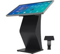 Borne D'affichage Numérique Sur Pied Style K 21.5/32 Pouces 32Inches-Black | écran Tactile Ips HD 1080p Sur Pied Style K,Pour Intérieur,Pour L'orientation Centre Commercial,La Commande Libre-Service