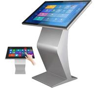 Borne D'affichage Numérique Sur Pied Style K 21.5/32 Pouces 32Inches-Silver | écran Tactile Ips HD 1080p Sur Pied Style K,Pour Intérieur,Pour L'orientation Centre Commercial,La Commande Libre-Service