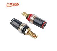 borne d'amplificateur Audio, fiche banane, Base de haut-parleurs en cuivre, poste de liaison M8, vis pour accessoires Audio, 1 paire Nipseyteko