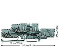 Borne de base WAGO 870-131 5 mm ressort de traction Affectation: L, L gris 40 pc(s)